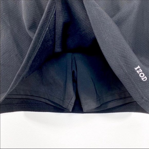 IZOD black vintage textured tennis skirt skort Size SMALL pickleball tennis golf - Picture 5 of 6